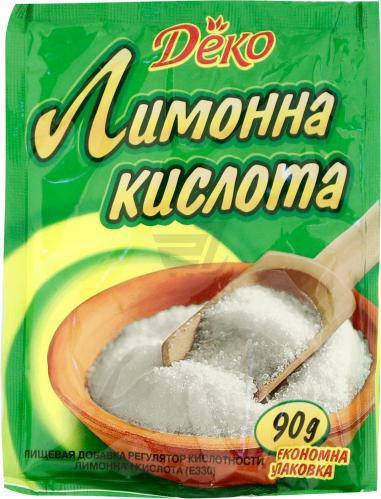

"ДЕКО" Лимонна кислота 90г (1*10/60)