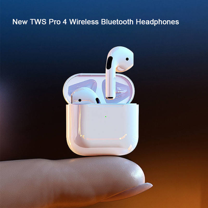 

Бездротові міні навушники, TWS Pro 4, Bluetooth 5.0, Белый