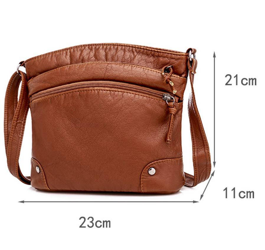 

Сумочка женская коричневая маленькая кросс-боди прямоугольная на плечо повседневная мягкий кожзам полиуретан, Коричневый