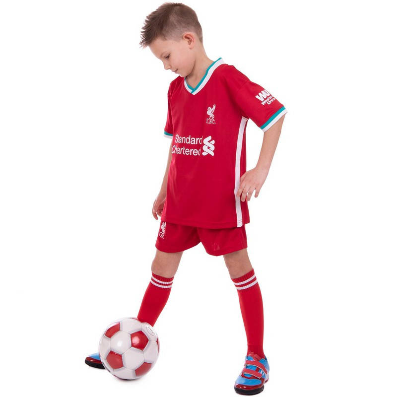 

Форма футбольная детская (8-14лет) LIVERPOOL домашняя 2021 SP-Planeta CO-2467