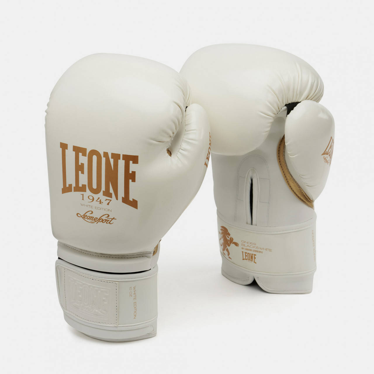 

Боксерские перчатки Leone (Леоне) Black and White Boxing Gloves (тренировочные) БелыеИталия, Белый