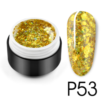 

Глиттерный гель с брокатом 5 мл, P53