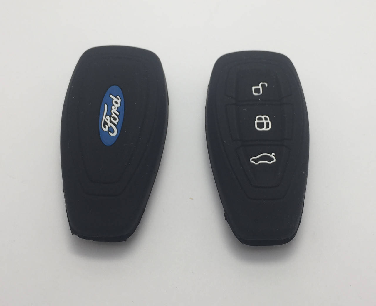 

Силиконовый чехол на смарт ключ Ford Focus Mondeo Kuga C-max S-max тип1, Черный