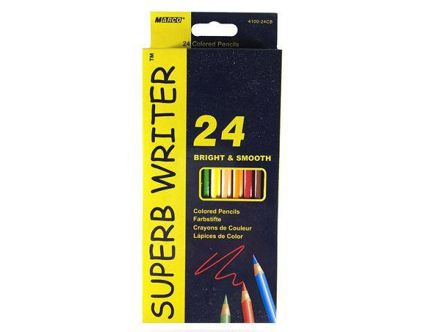 

Цветные карандаши набор 12шт\24цвета, двухсторонние тм. Марко№4110-12СВ (1 пач)