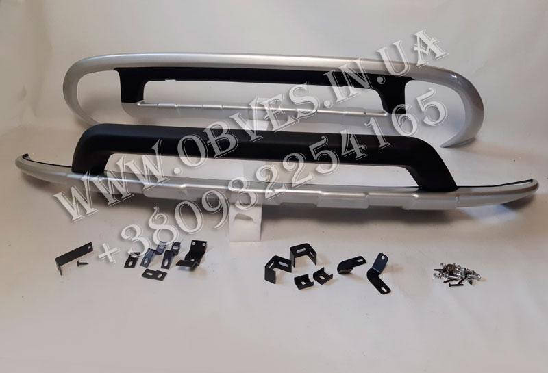 

Накладки переднего и заднего бамперов Volkswagen Touareg с 2010г., Серый
