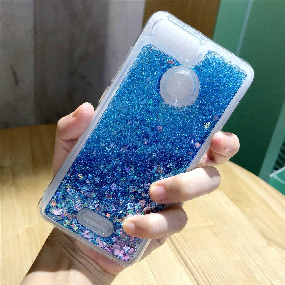 

Чехол Glitter для Xiaomi Redmi 6 Бампер Жидкий блеск Синий