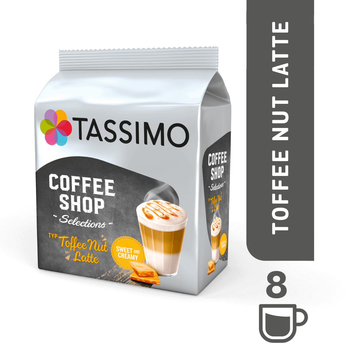

Кофе в капсулах Тассимо - Tassimo Toffee Nut Latte (8 порций)