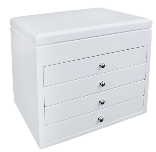 

Деревянная шкатулка для украшений 5 уровней Белая 4079, Белый