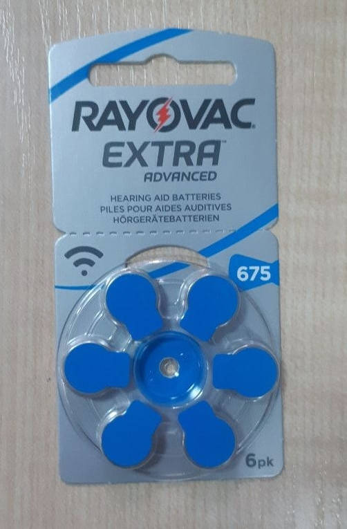 

Батарейки RAYOVAK Extra Aavanced Zinc air 1,4V ZA675 (640mAH)