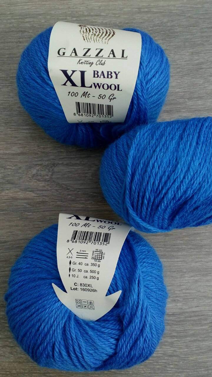 

Gazzal Baby Wool XL - 830 василек