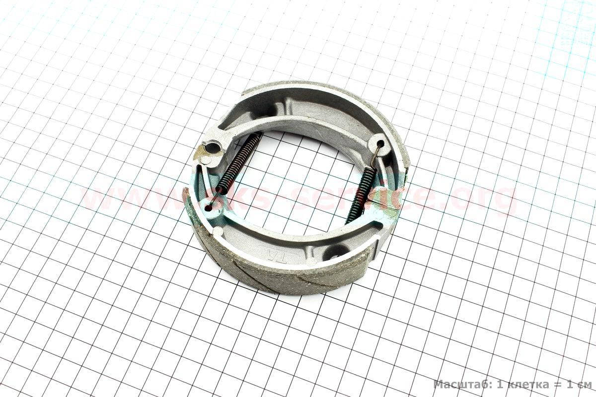 

Колодки тормозные задние пружины под углом на мопед Delta