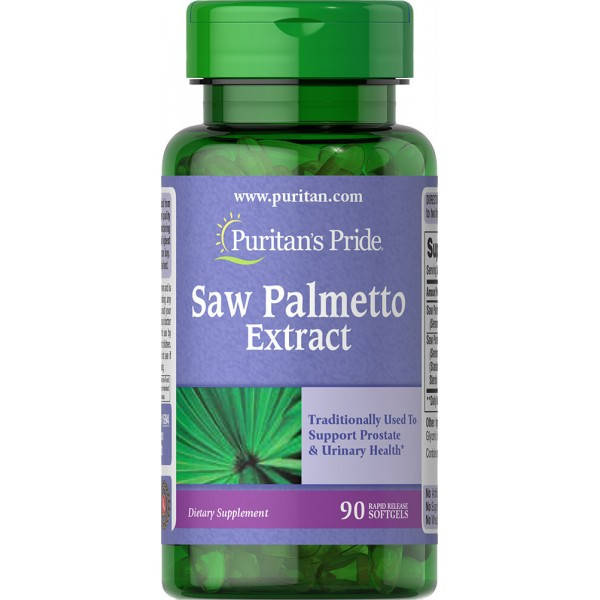 

Со пальметто, Saw Palmetto, Puritan's Pride, 90 гелевых капсул (PTP-11594)