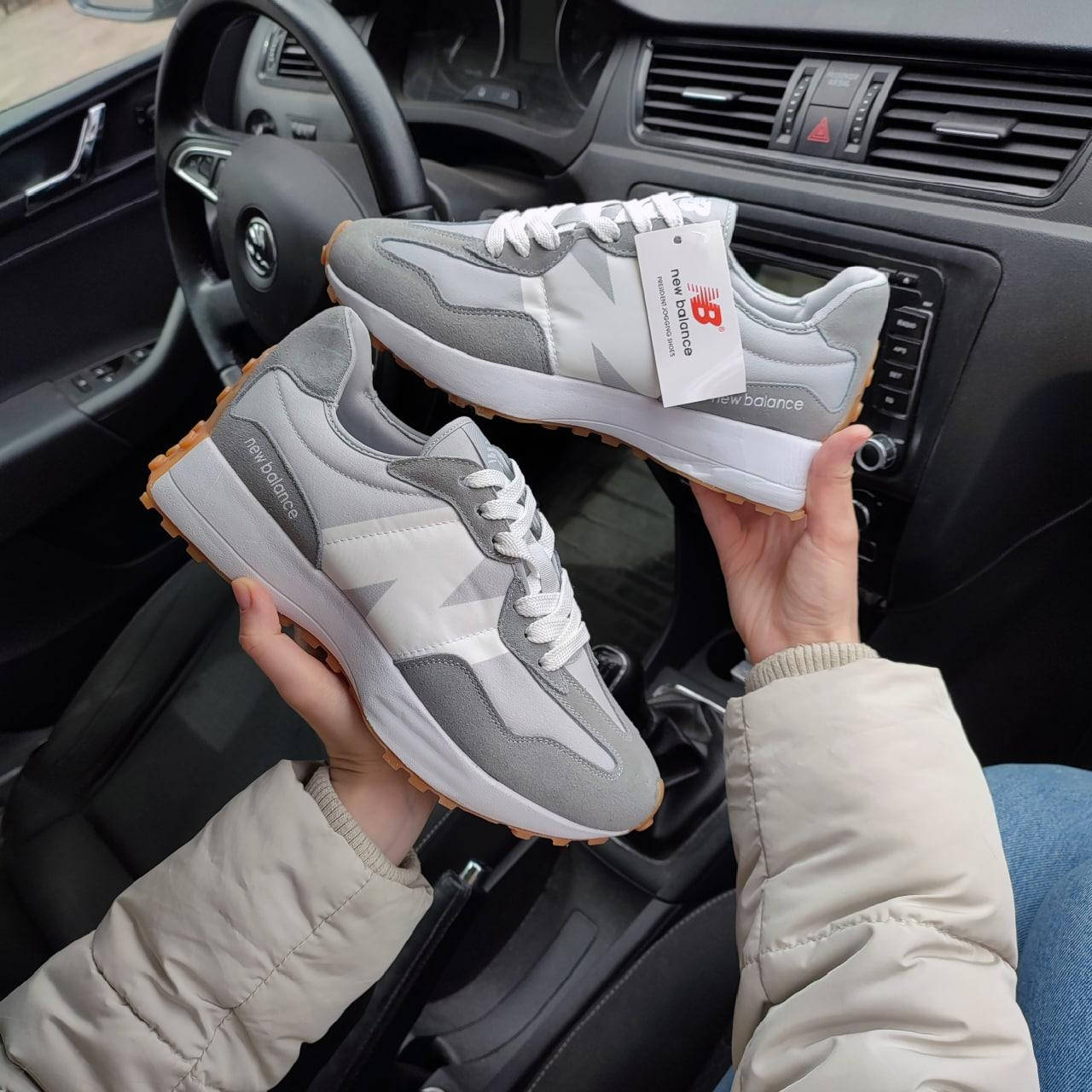 

Мужские кроссовки New Balance 327 серые кроссовки демисезонные Нью Беланс, Серый