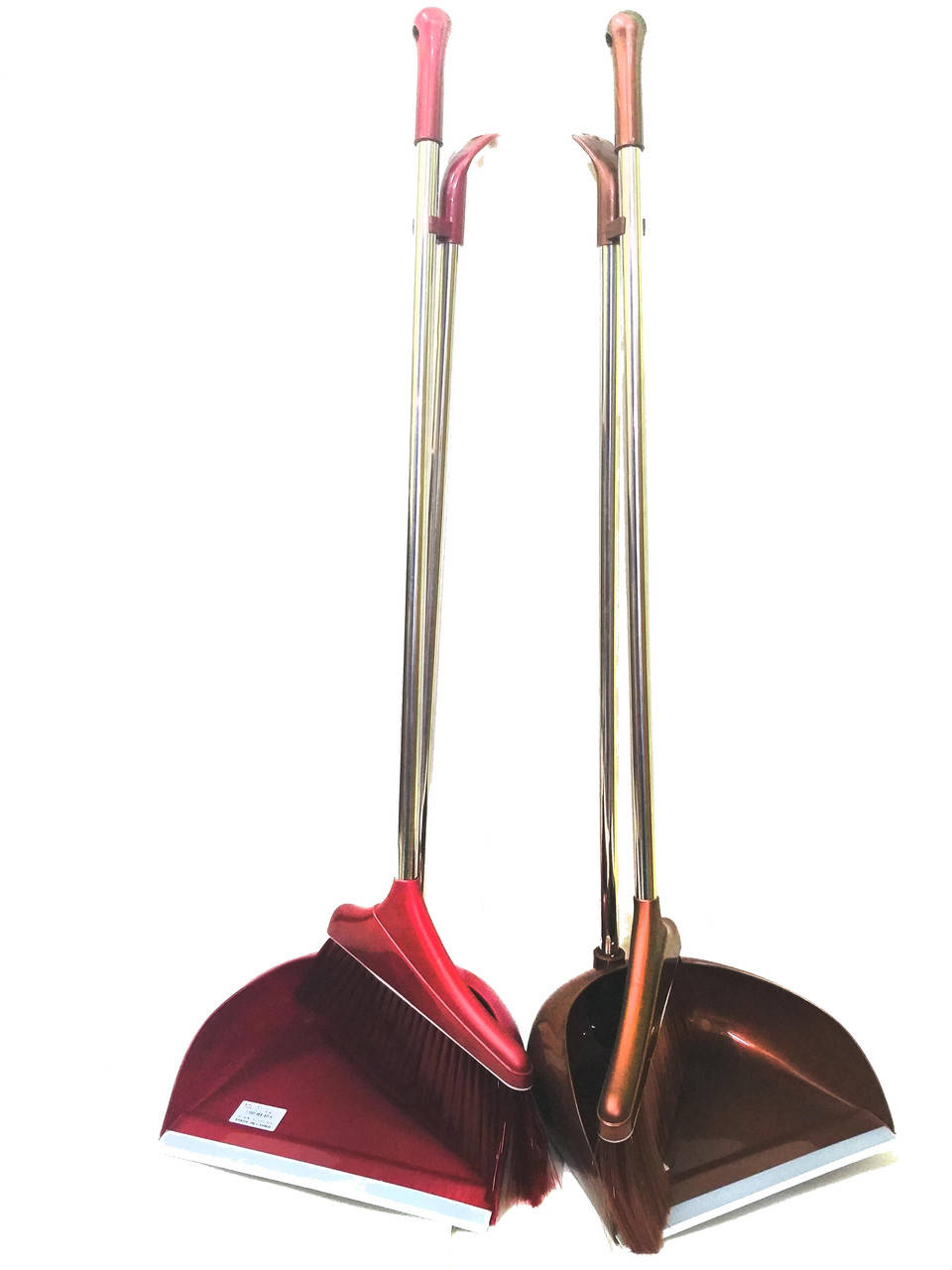 

Набор веник и совок ручка хром, Разные цвета