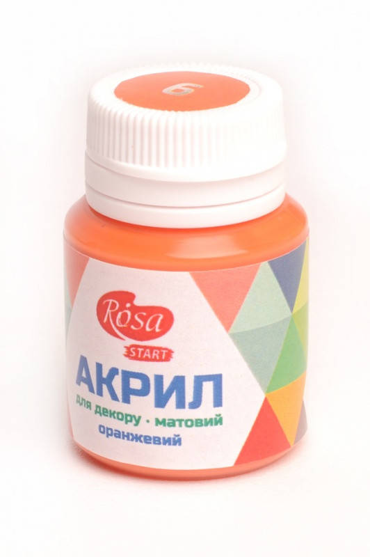 

Акриловая краска для декора Rosa Start ОРАНЖЕВЫЙ 20 мл №6