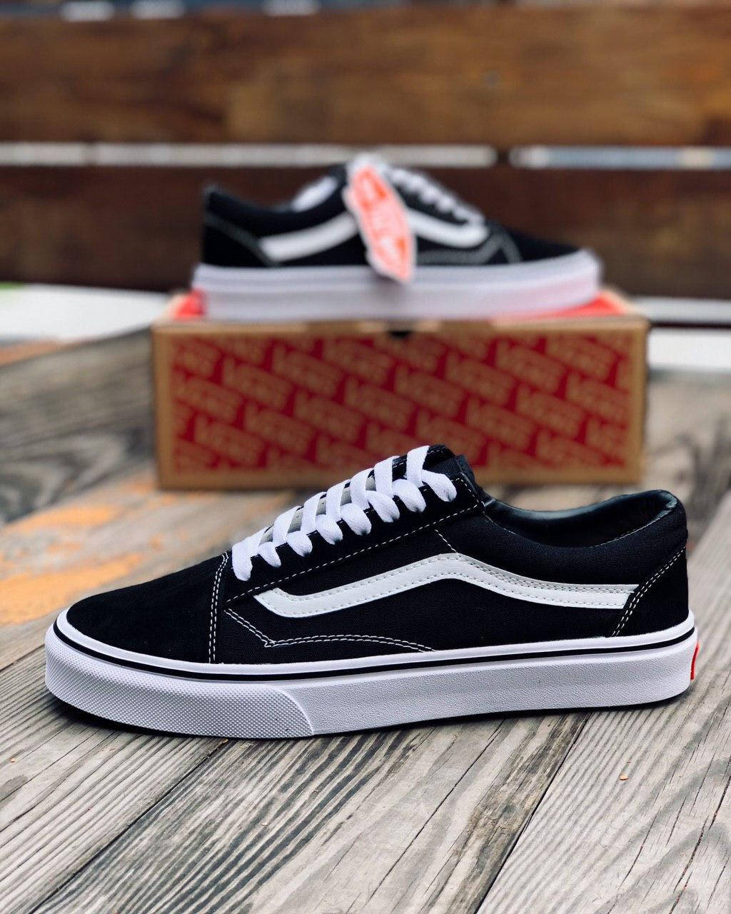 

Мужские кеды Vans Old Skool BLACK (PREMIUM) 45, Черный