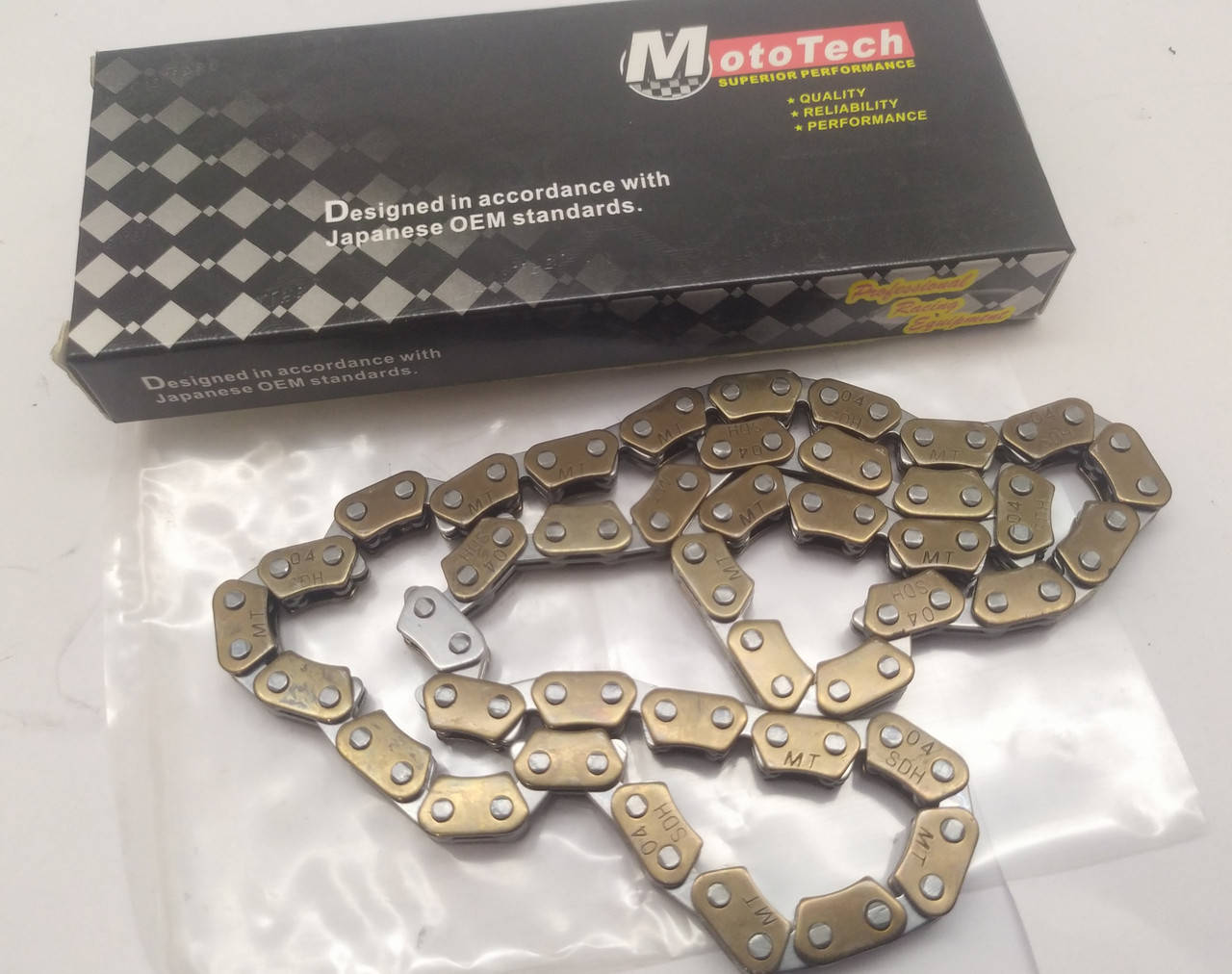 

Цепь (ГРМ ) распредвала скутера 50cc 4т 139qmb Mototech Тайвань