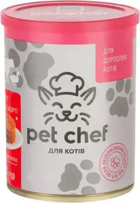 

Pet Chef паштет мясной с мясным ассорти 360 г