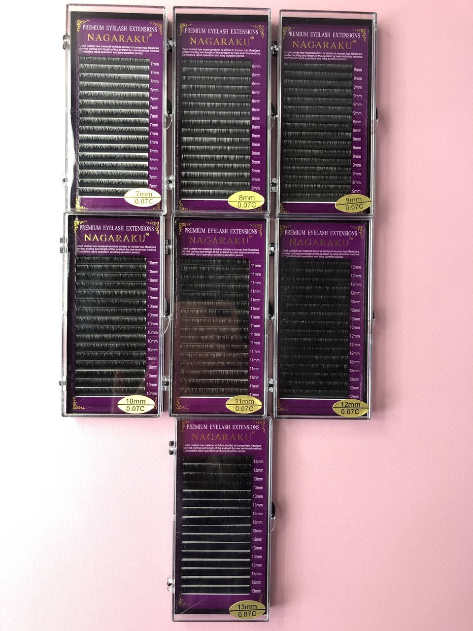 

Ресницы Nagaraku , Изгиб C, толщина 0.07