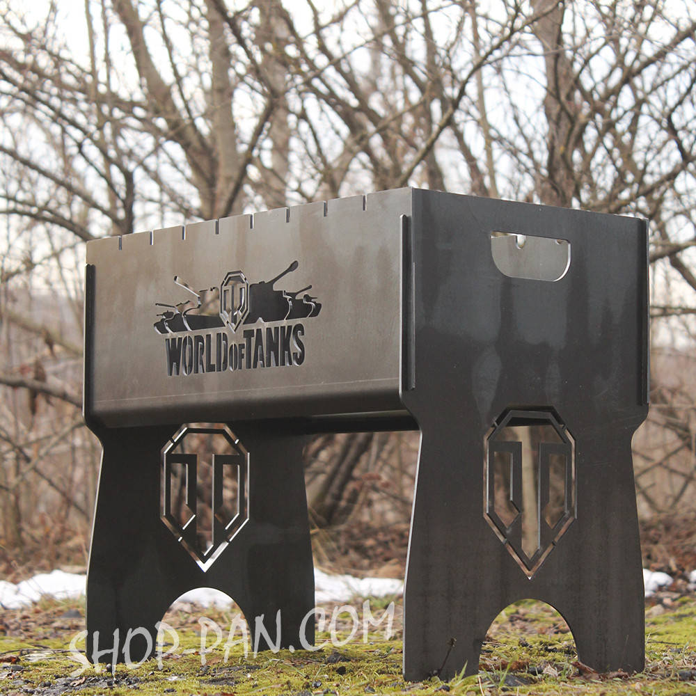 

Мангал розбірний WORLD of TANKS з індивідуальним гравіюванням- на подарунок