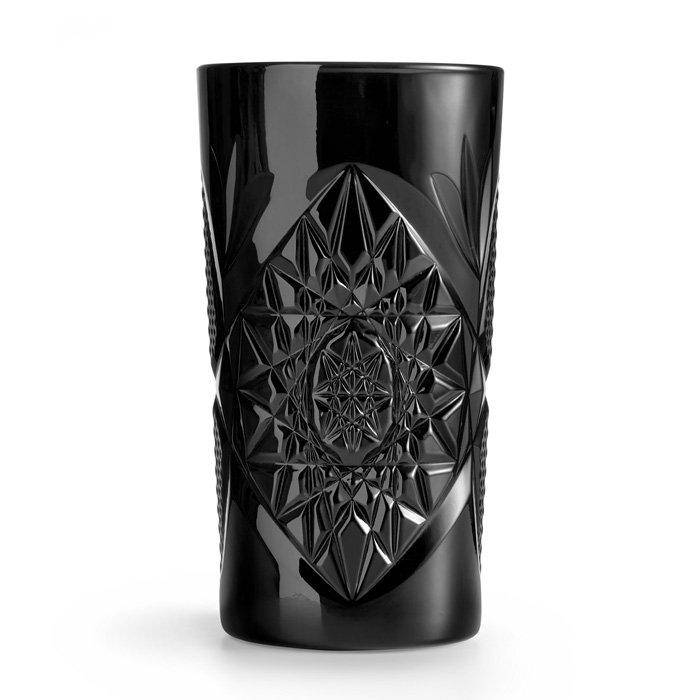 

928396 Стакан высокий черный Cooler 470 мл Libbey "Hobstar Black"
