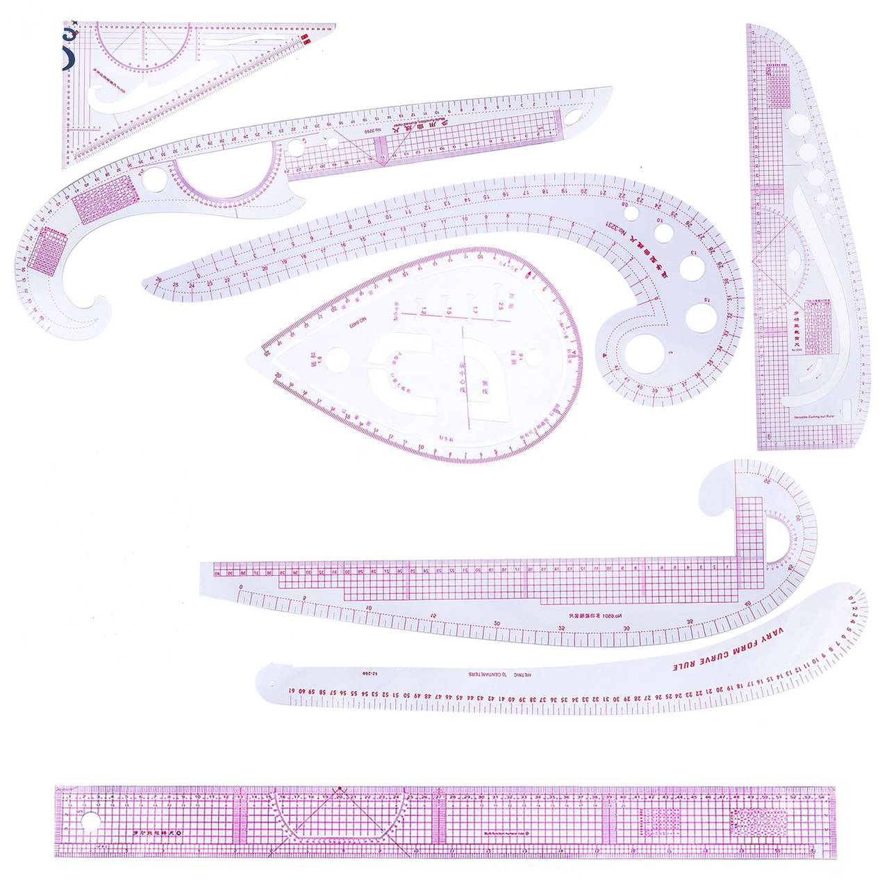 

Набор лекал 8шт для кроя и квилтинга NEW! (5778)