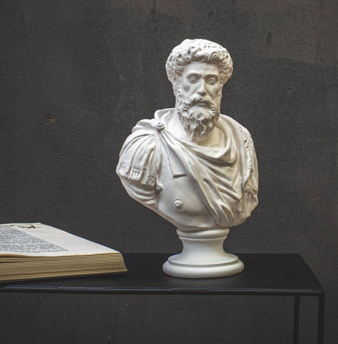 

Гипсовый бюст Марка Аврелия (белый)