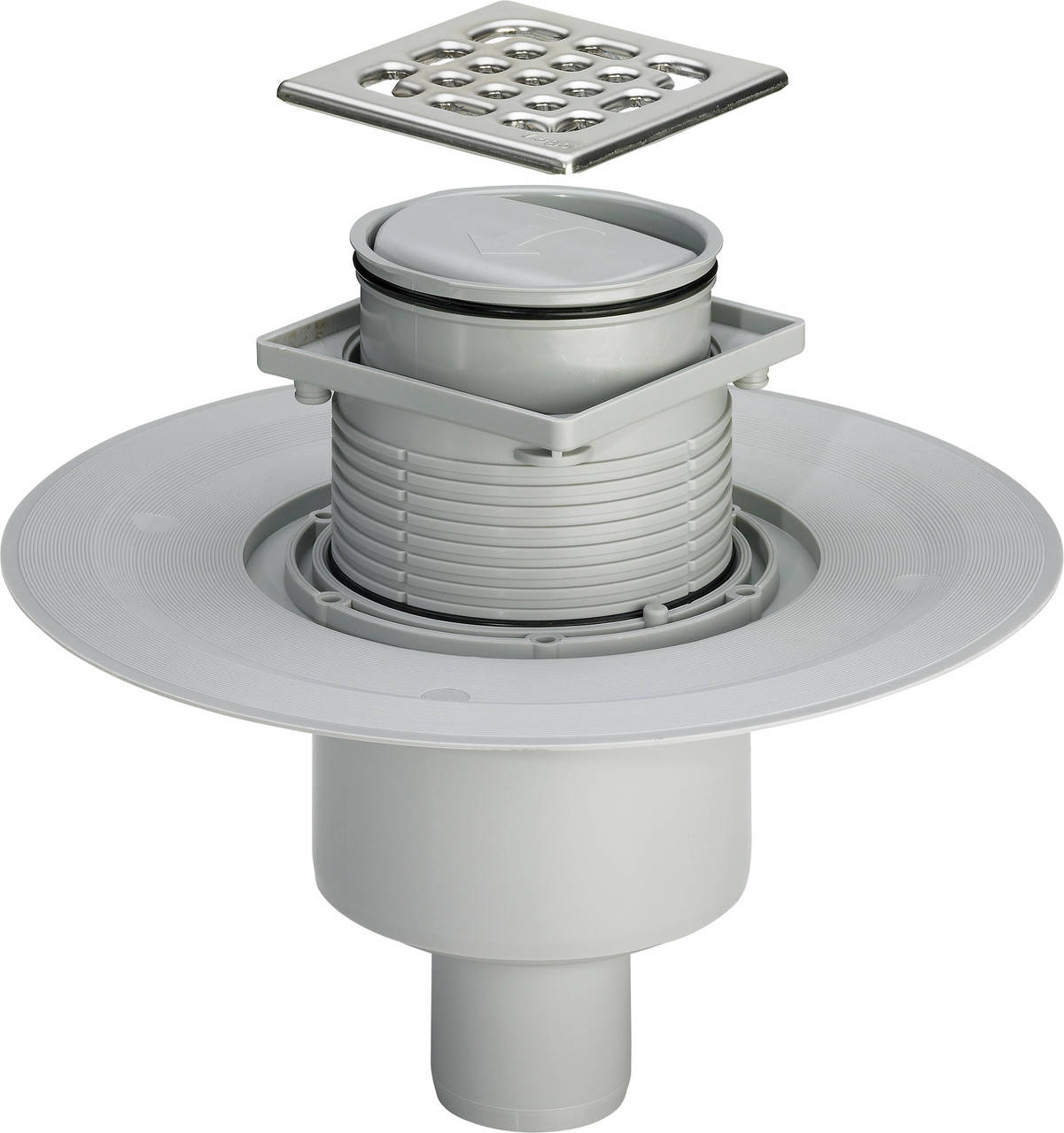 

ADVANTIX трап для ванной, сухой затвор, вертикальный D50, Серый