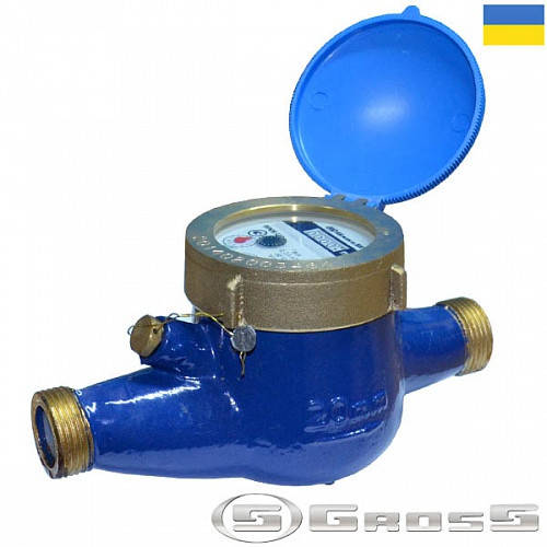 

Счетчик холодной воды 1/2", MNK-15, Gross, мокроход R 80