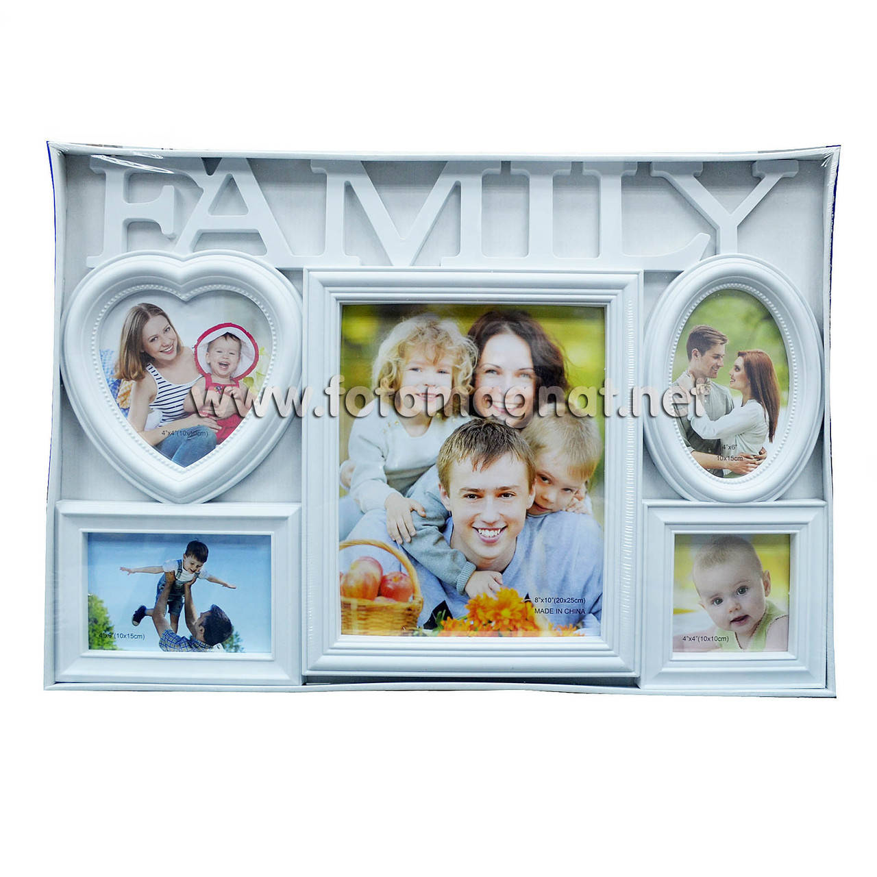 

Мультирамка "FAMILY" — Фоторамка коллаж на стену, Белый