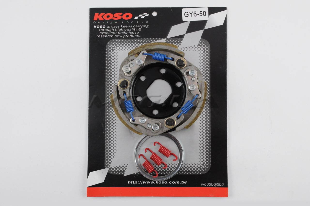 

Колодки сцепления (тюнинг) на скутер 4T GY6 50, Honda DIO ZX "KOSO" (регулир. пружины)