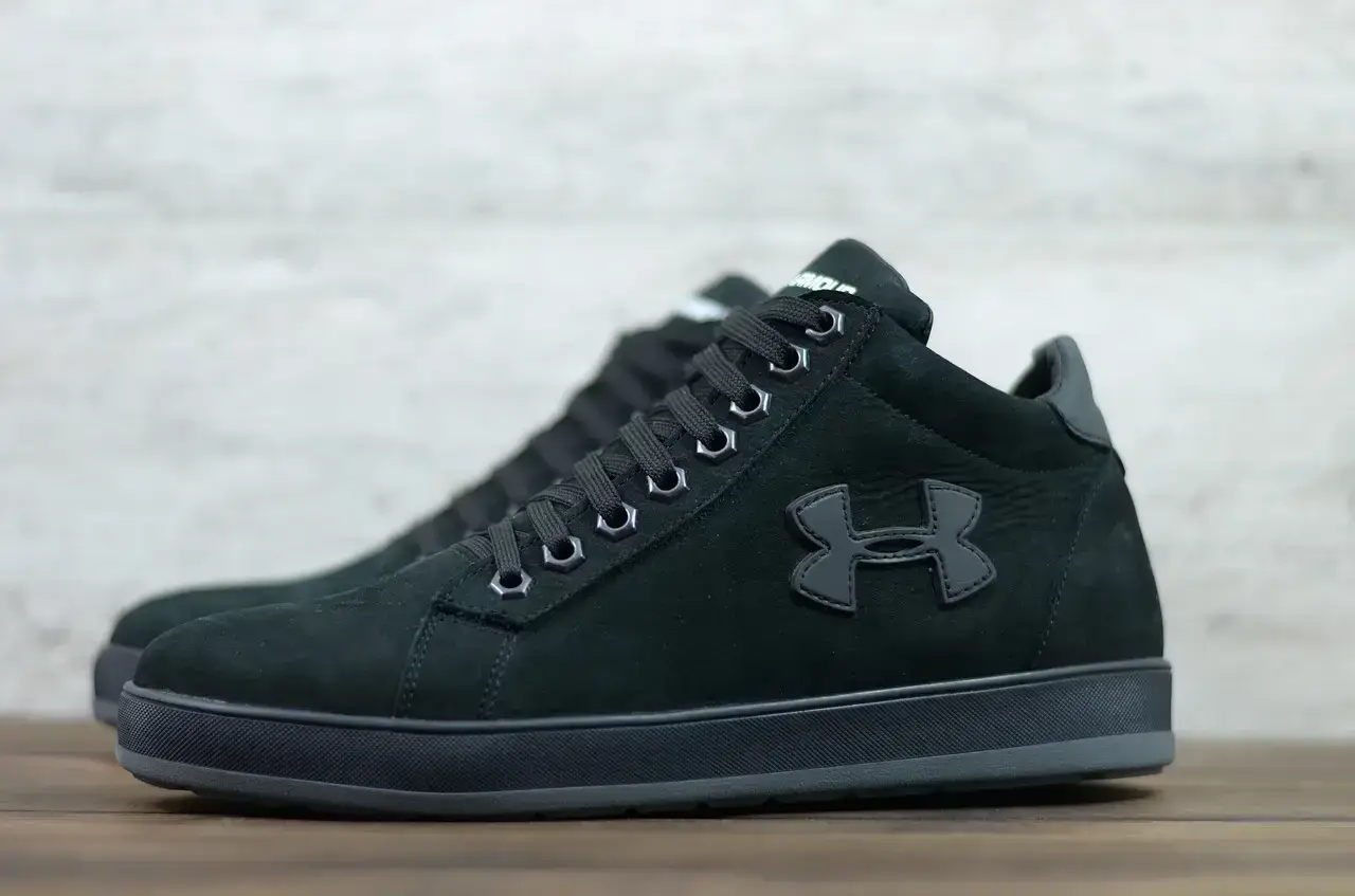 

Мужские зимние ботинки на меху Under Armour, нубук, черные 42 (28 см), Черный