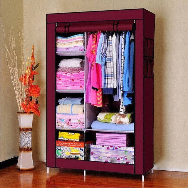 

Портативный тканевый шкаф, органайзер, Storage Wardrobe, 6 секций
