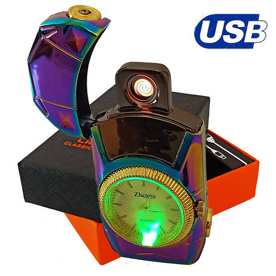

Зажигалка USB Электроимпульсная Lighter Classic H1, Разные цвета