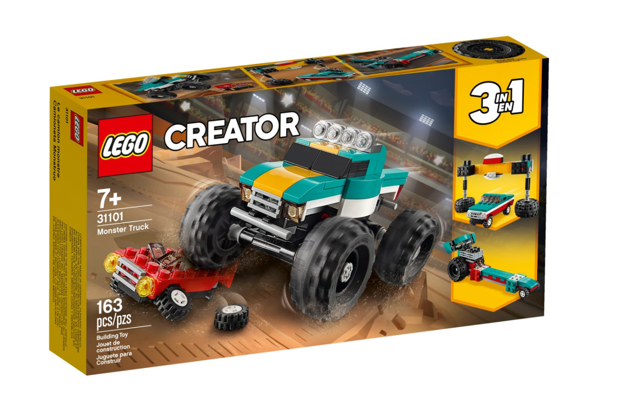 

Конструктор LEGO Creator 31101 Монстр-трак | набор лего оригинал на деталей 163