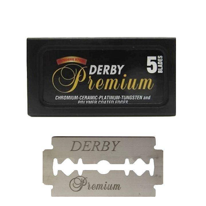 

Леза для безпечної бритви Derby Premium (5 лез)
