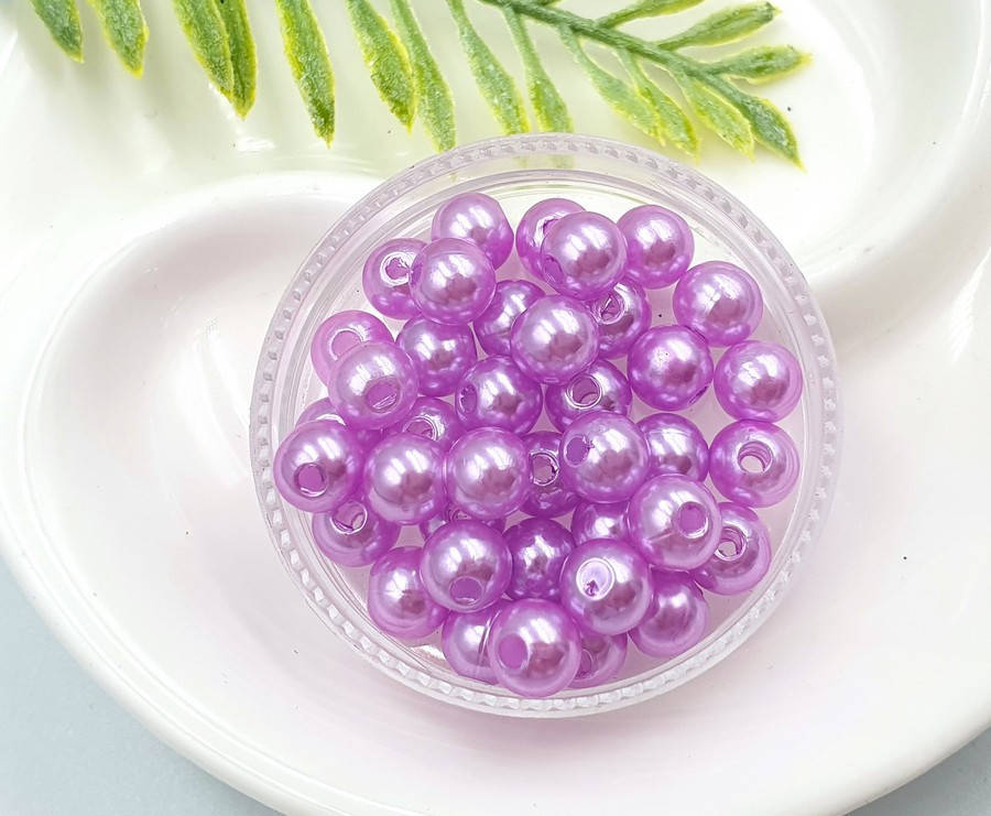 

(20 грамм) Жемчуг бусины пластик 6мм Sohhi качество ( 170шт), Сиреневый жемчуг (сп5нг-0545)