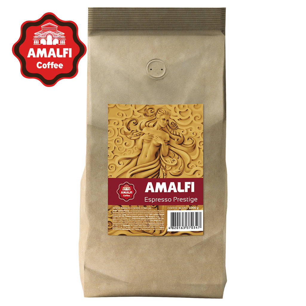 

Кофе в зернах Amalfi Espresso Prestige 100 % арабика - 1 кг