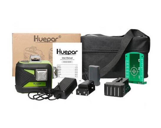 

☀Зеленый ЛУЧ⇒50м☀Лазерный уровень Huepar 3D HP-603CG-BT Bluetooth