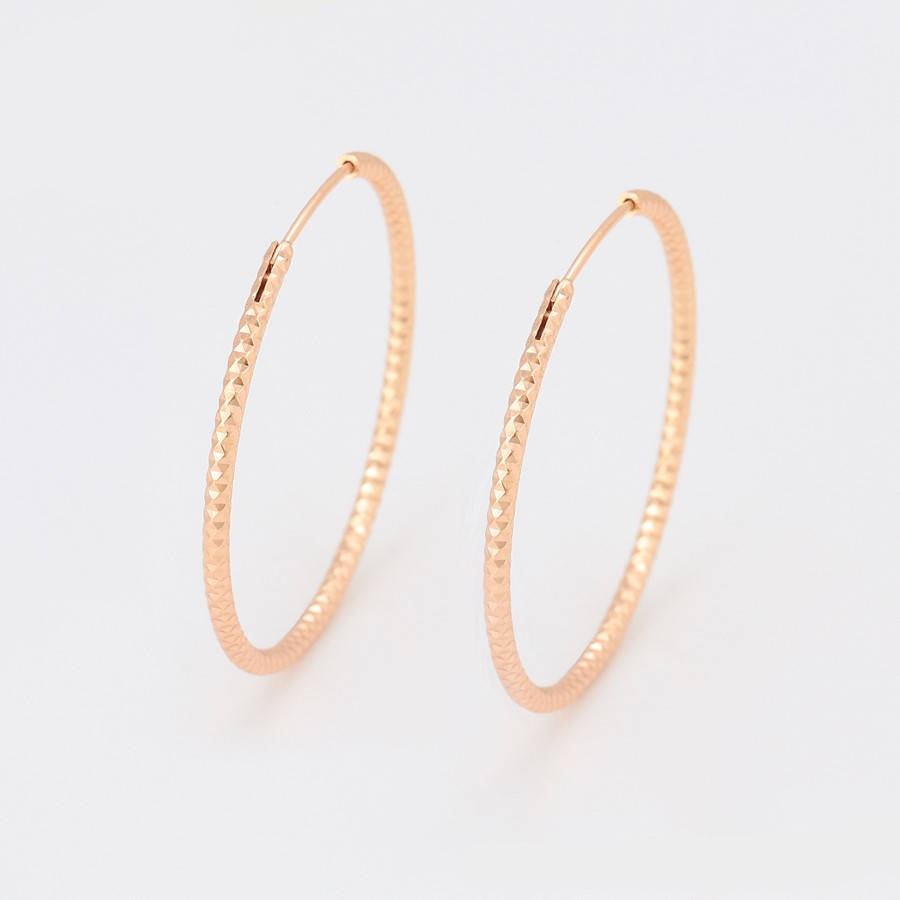

Серьги-кольца золото Xuping диаметр 3.5 см.