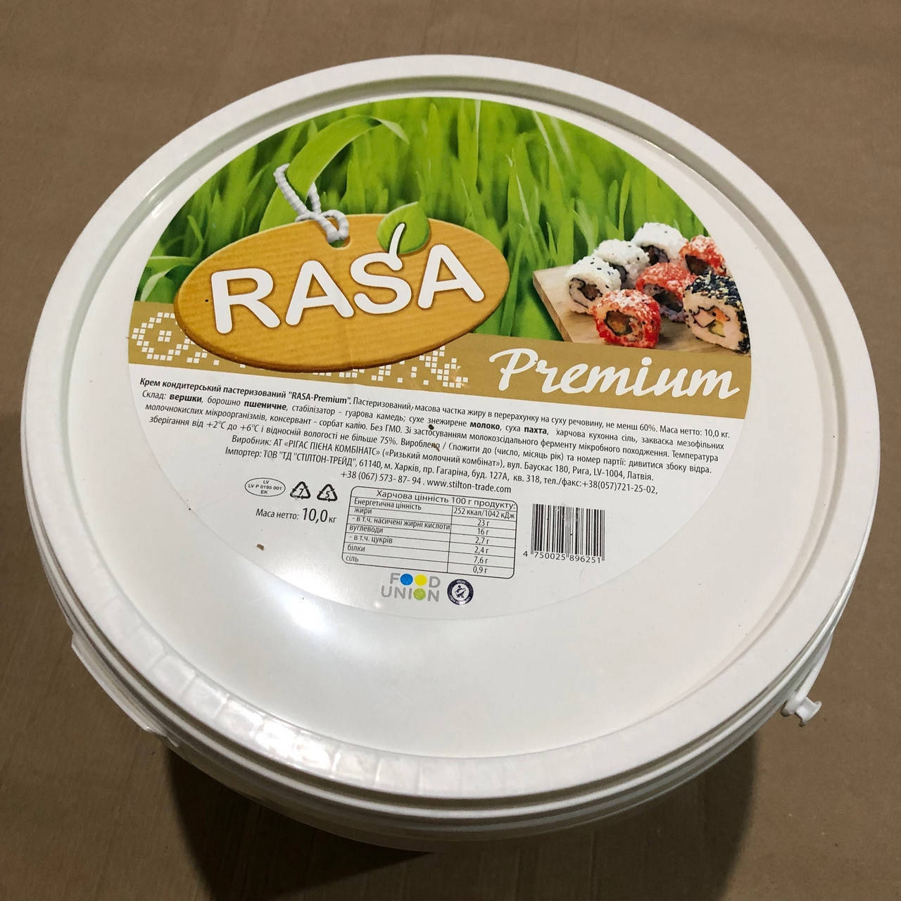 

Крем сыр для суши "RASA" Премиум 10 кг