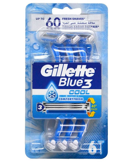 

Станок для бритья Gillette Blue 3 COOL блистер 6 шт (7702018457281)