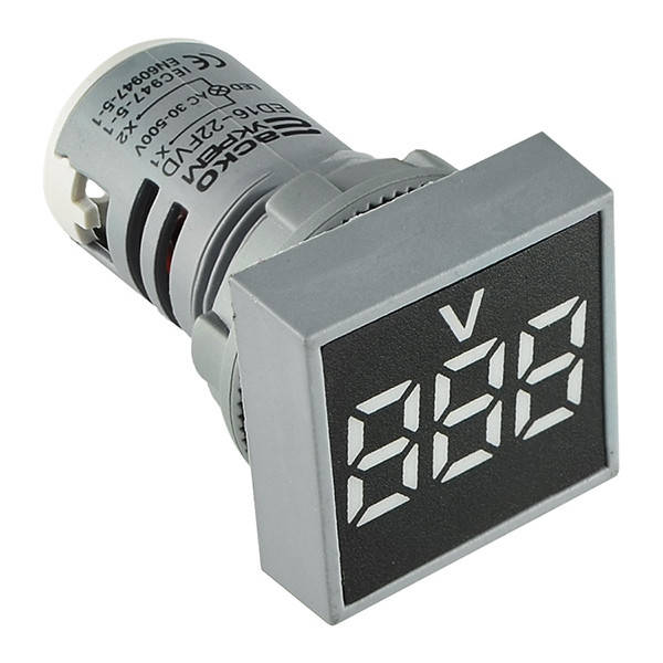 

Вольтметр АСКО-УКРЕМ ED16-22 FVD белый 30-500В АС (A0190010033)