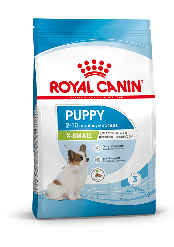 

Cухой корм Royal Canin X-Small Puppy для щенков миниатюрных пород 3 кг
