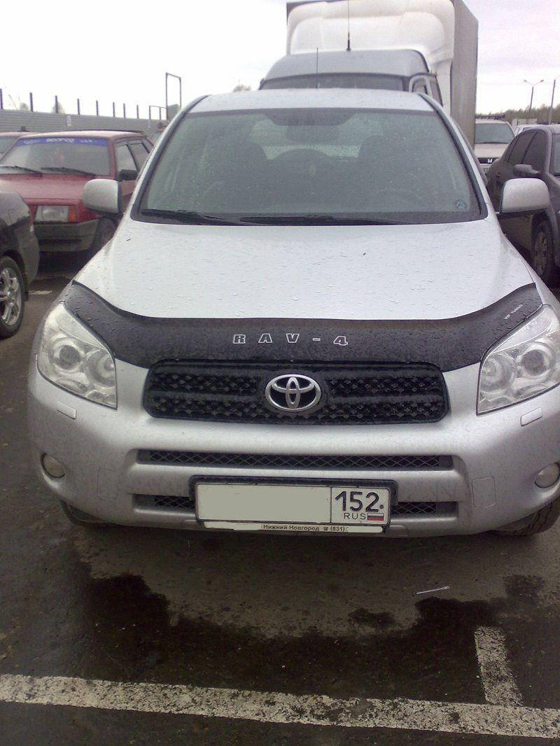 

Мухобойка Tоyоta Rav-4 (2006-2009) (VT-52) Дефлектор капота накладка