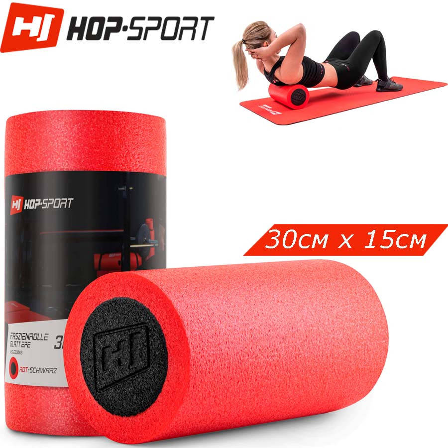 

Массажный ролик EPE 30*15 см HS-E030YG Красный, ролик (валик) для массажа