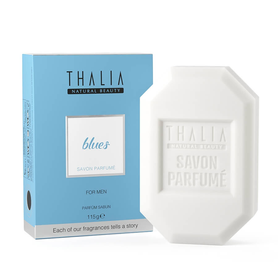 

Натуральное парфюмированное мыло для мужчин BLUES THALIA 115 г