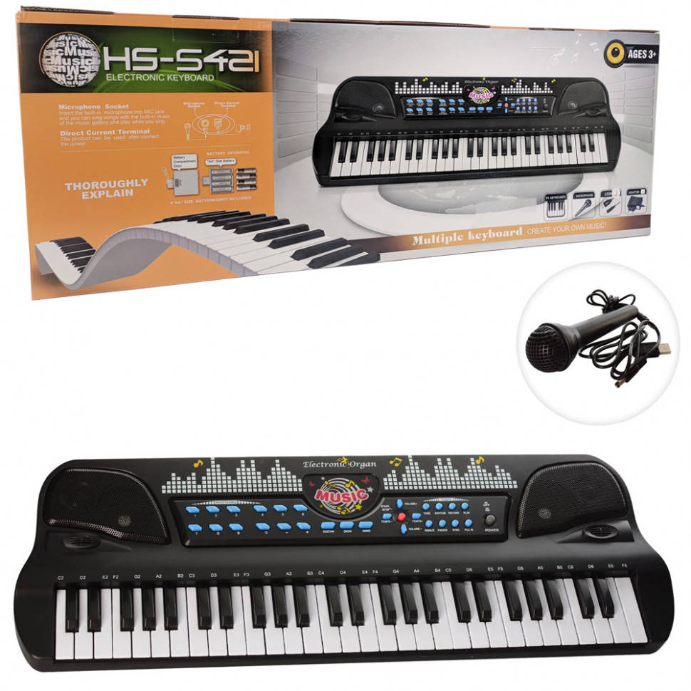 

Детский синтезатор HS5421, 54 клавиши - AllInOne