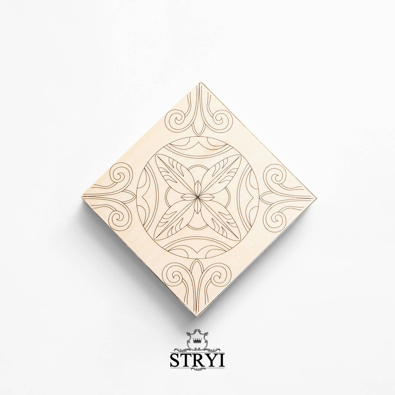 

Дощечка тренировочная STRYI для резьбы с чертежом, липа, 100*100*20мм, арт.731010