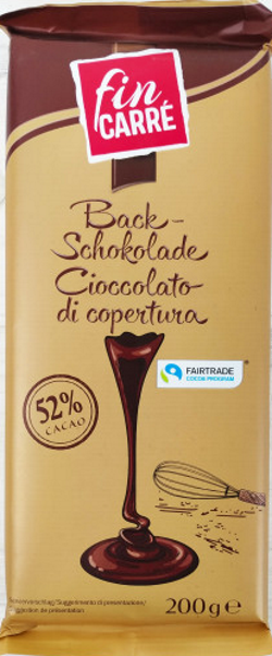 

Шоколад Fin Carre кондитерский черный 200 г